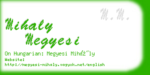 mihaly megyesi business card